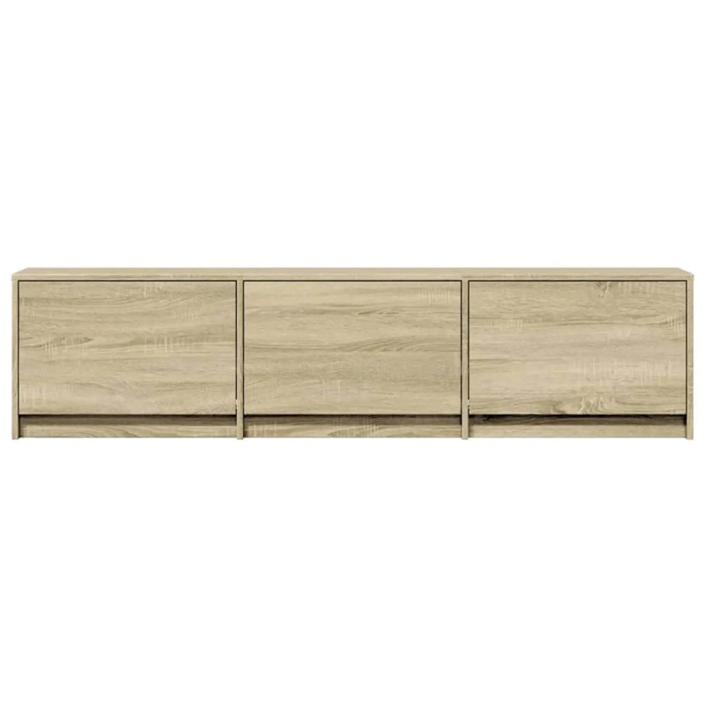 Mobile TV con LED-Credenza per TV Sonoma 165 x 34 x 40 cm Legno multistrato