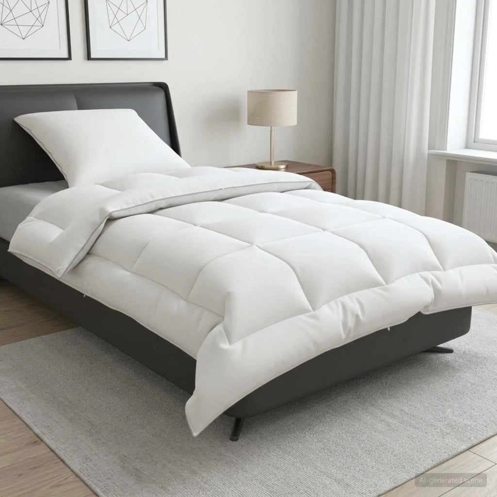 Set di piumone e cuscini 2 pcs 155x200 cm 4 stagioni 350 GSM 3440955