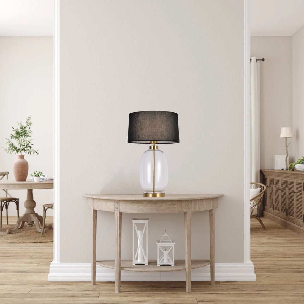 Lampada da tavolo Amur trasparente oro E27 Light Prestige