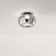 Plafoniera Moderna Kave Metallo Vetro Specchiato Led 20W 3000K Dimmerabile Ip20