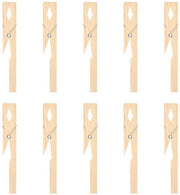 Supporto per tubi di prova 10 pezzi - Morsetto in legno - Legno di bambù naturale - Per tubi di prova 10-20mm - Attrezzatura laboratoriale - Utilizzo confortevole - Supporto per tubi di prova
