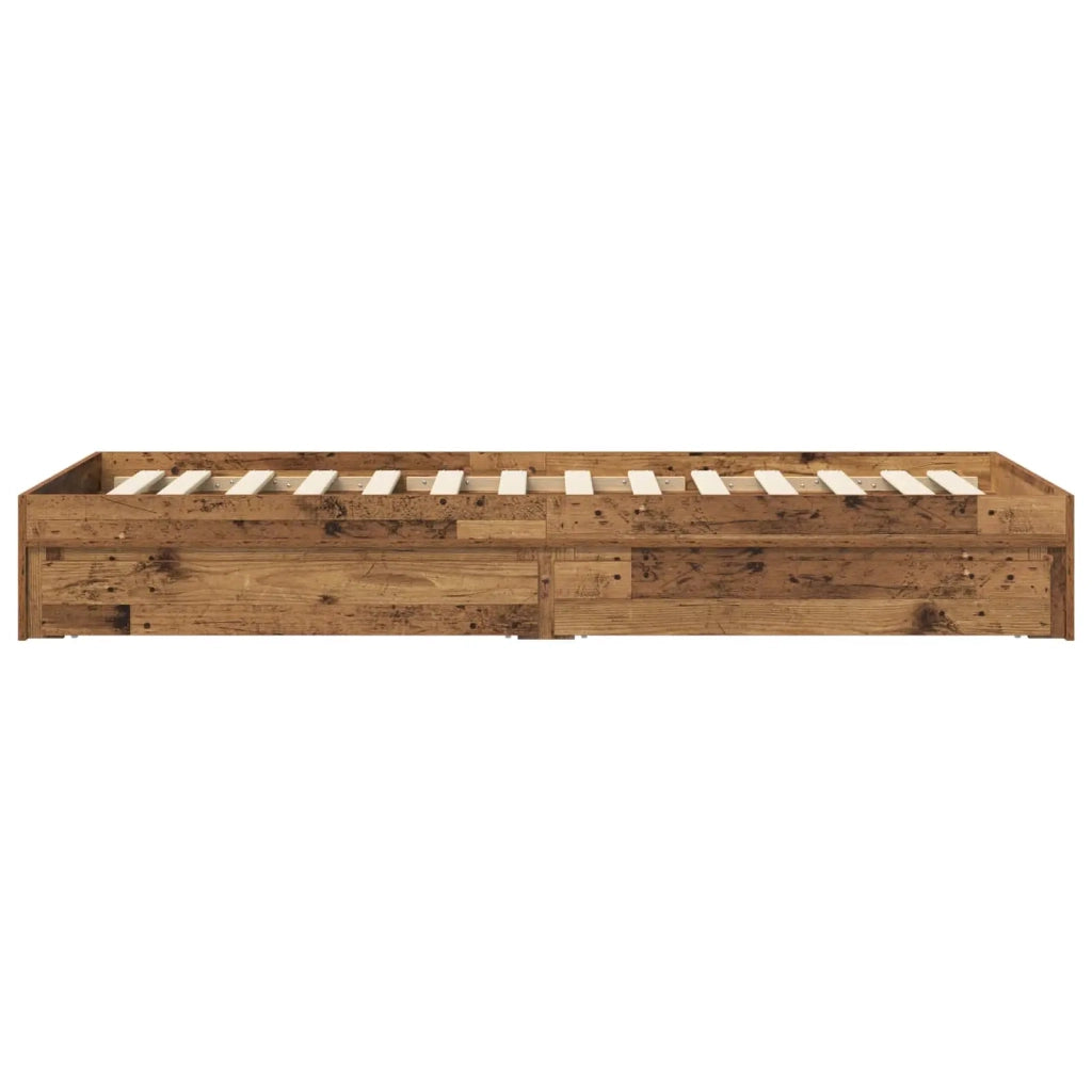 Telaio del letto con storage Legno antico 80 x 200 cm 3429592