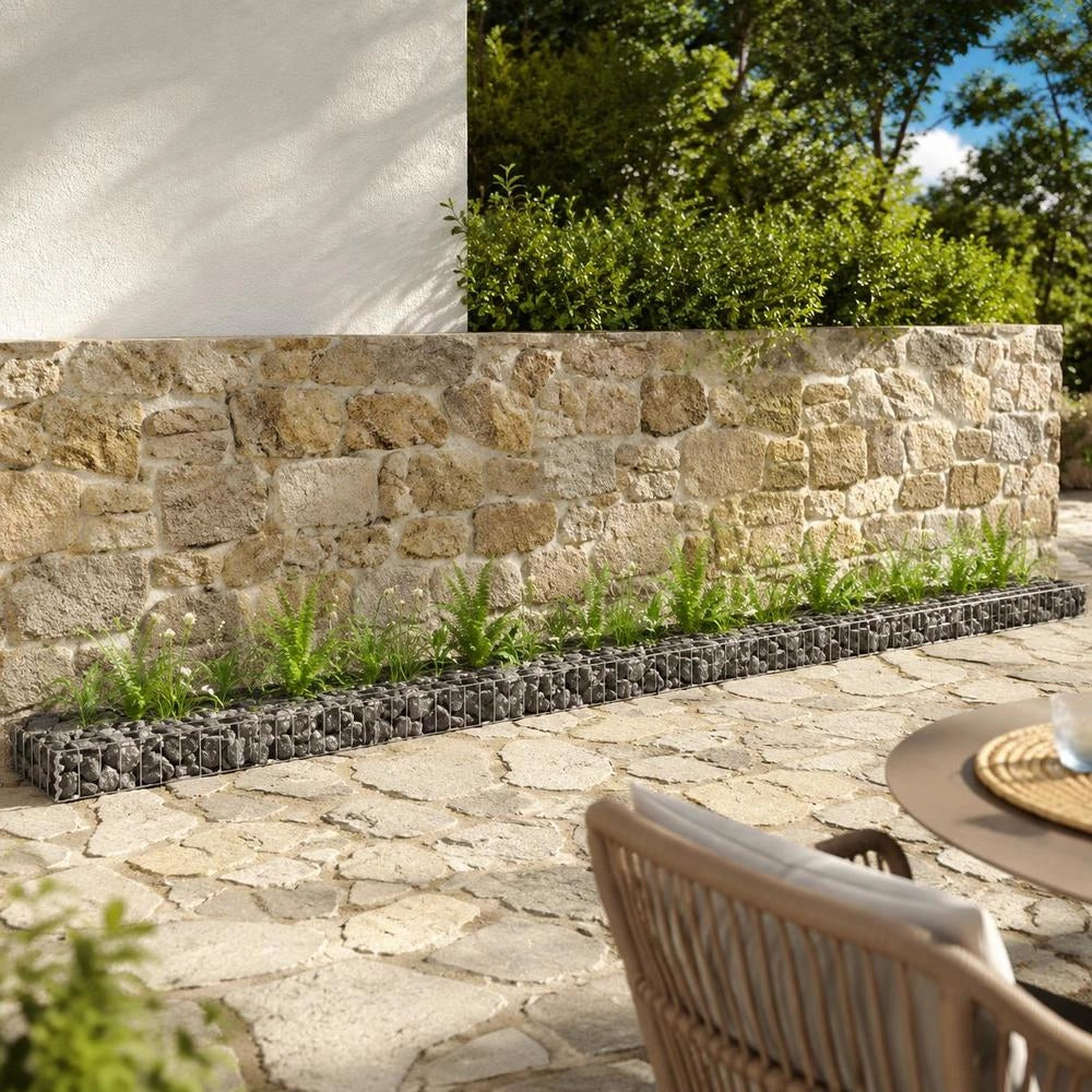 Gabion Raised Bed Galvanized Steel 450x30x10 Cm