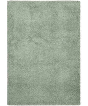 Tappeto FEEL VERDE cm.60x115 passatoia tinta unita moderno, pelo morbido resistente e lavabile in lavatrice