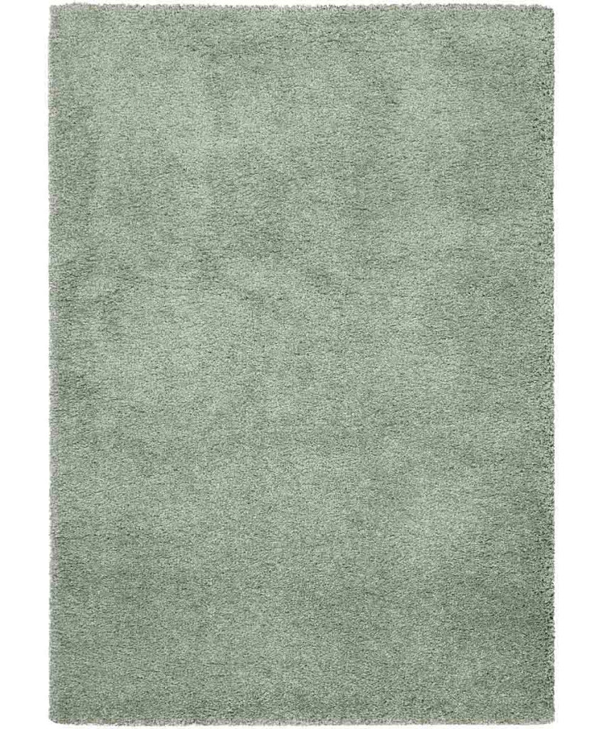 Tappeto FEEL VERDE cm.60x115 passatoia tinta unita moderno, pelo morbido resistente e lavabile in lavatrice