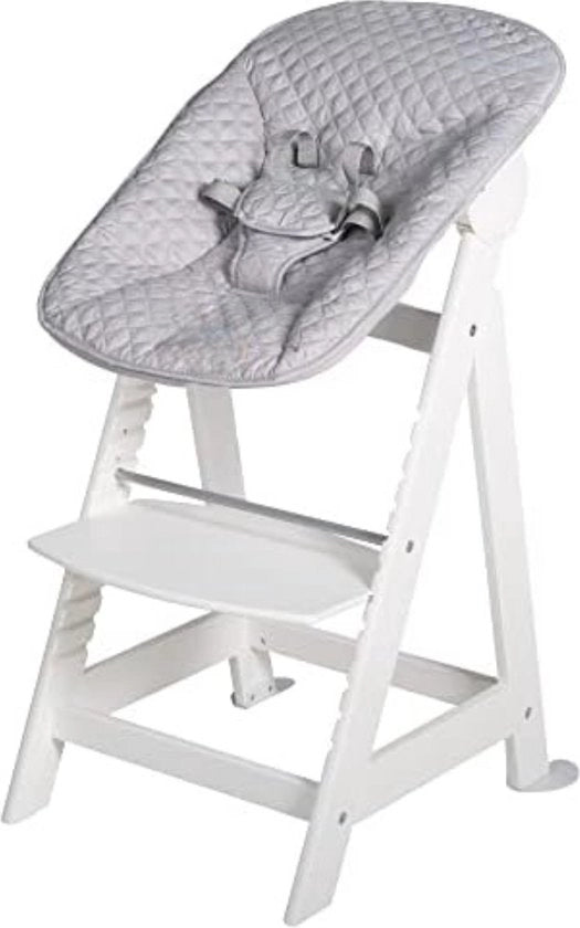 Sedile per bambini - Sedile per bambini in legno - Sedile per bambini in legno per bambini - Bianco - 6,45 Kg