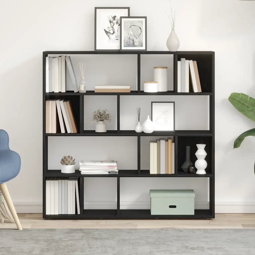 Libreria/Divisorio Rovere Nero 105x24x102 cm