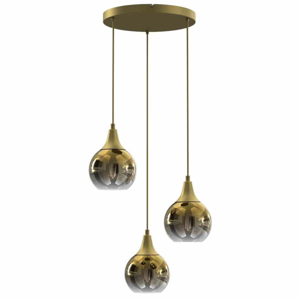 Lampadario a sospensione Milagro Monte MLP8403 oro 3 luci Ø22