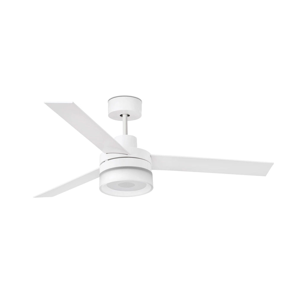 FARO Ventilatore da soffitto Ice Bianco Acciaio linee essenziali finiture curate funzionamento duraturo FARO-33460
