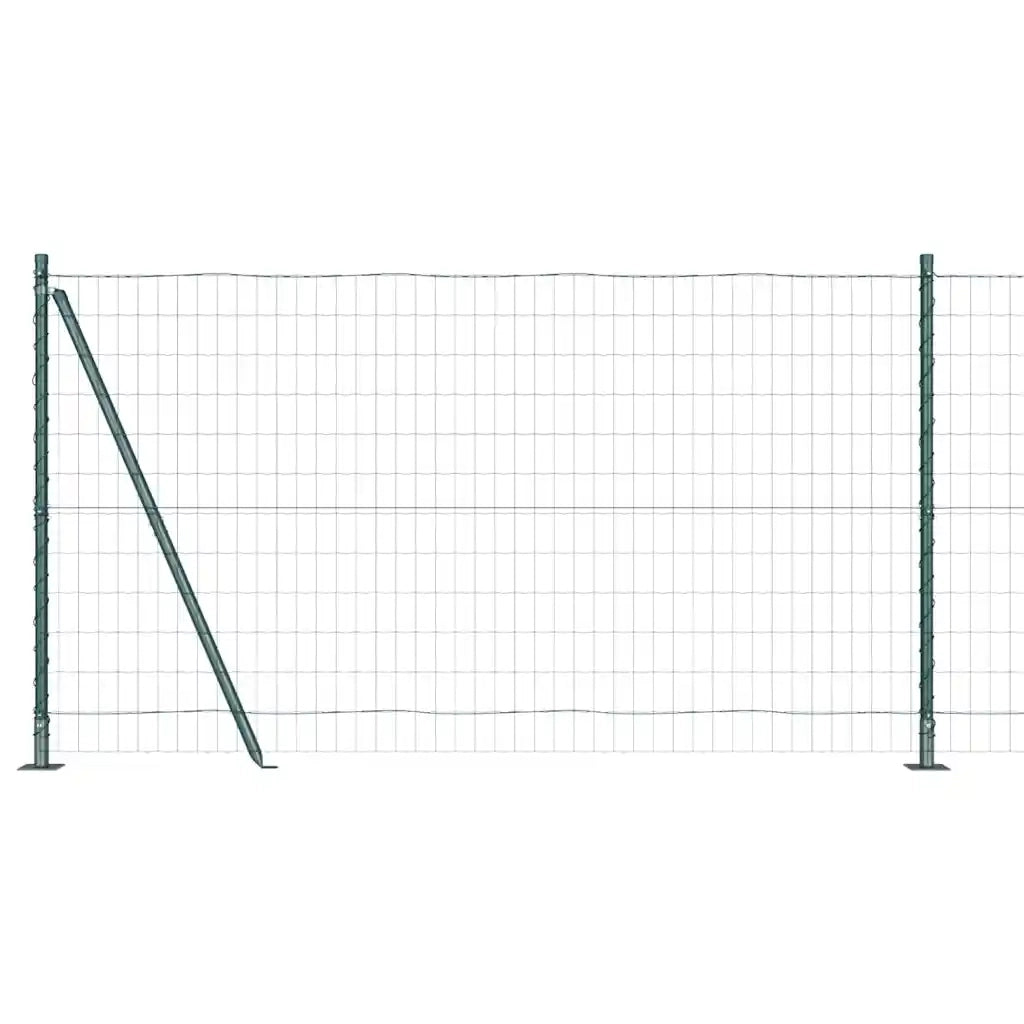 Recinzione da Giardino | Recinzione con Posto Verde 1,2 x 10 m Acciaio e PVC