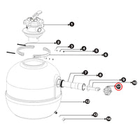 Pezzo di ricambio: connessione UV filtri a sabbia per laghetti CSF-500