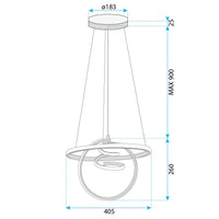 Lampada A Sospensione Led G066-cp Gold