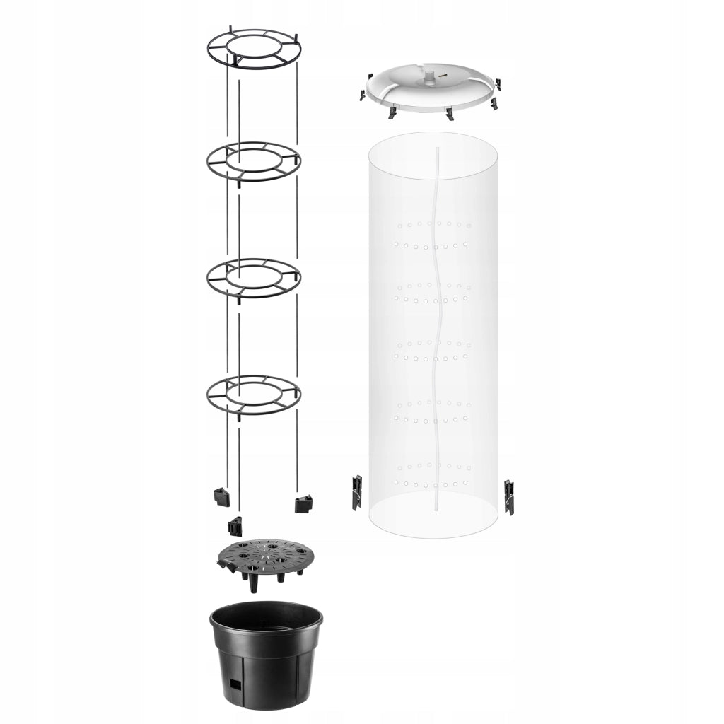 Fioriera per pomodori KADAX da 28 litri + set di copertura protettiva a ombrello