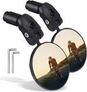 Specchi retrovisori per bicicletta da 2 pezzi - Specchio retrovisore per manubrio - Specchio retrovisore leggero per bicicletta da corsa - Specchio retrovisore di sicurezza per mountain bike e bicicletta da strada