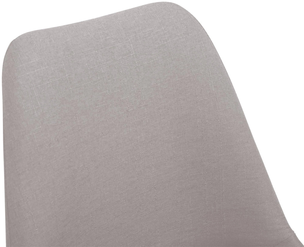 Sedia da pranzo MAVERICK in tessuto grigio,nero