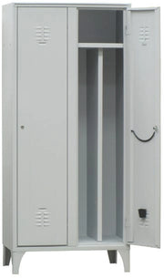Armadio per spogliatoio a 2 posti con tramezza sporco/pulito cm. 70x50x180h
