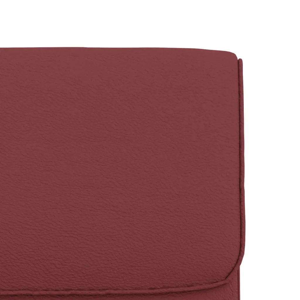 Sedia Lounge Rosso Vino 55x64x80 cm in Similpelle 351364