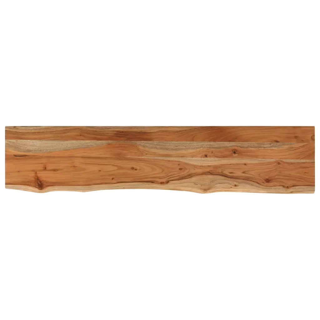 Piano Tavolo 160x30x3,8 cm Rettangolare Legno Acacia Bordi Vivi