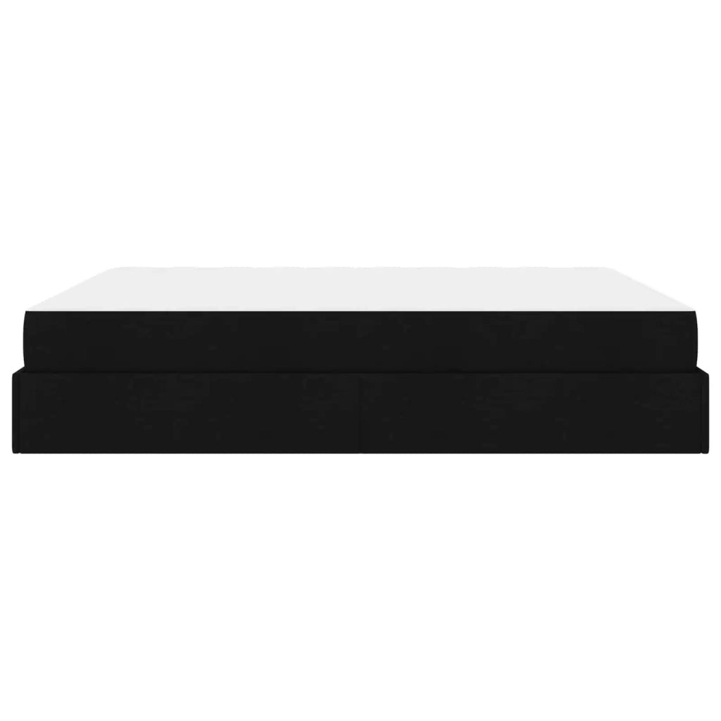 Struttura letto con materasso 2 pcs Nero Tessuto 3399510