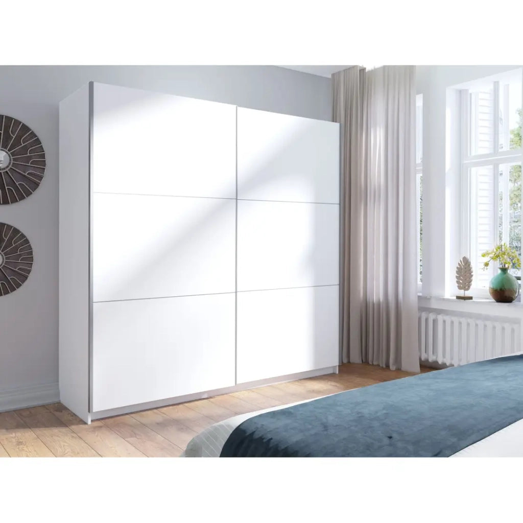 Armadio bianco 2 porte scorrevoli 150 cm - Collezione ARSALA
