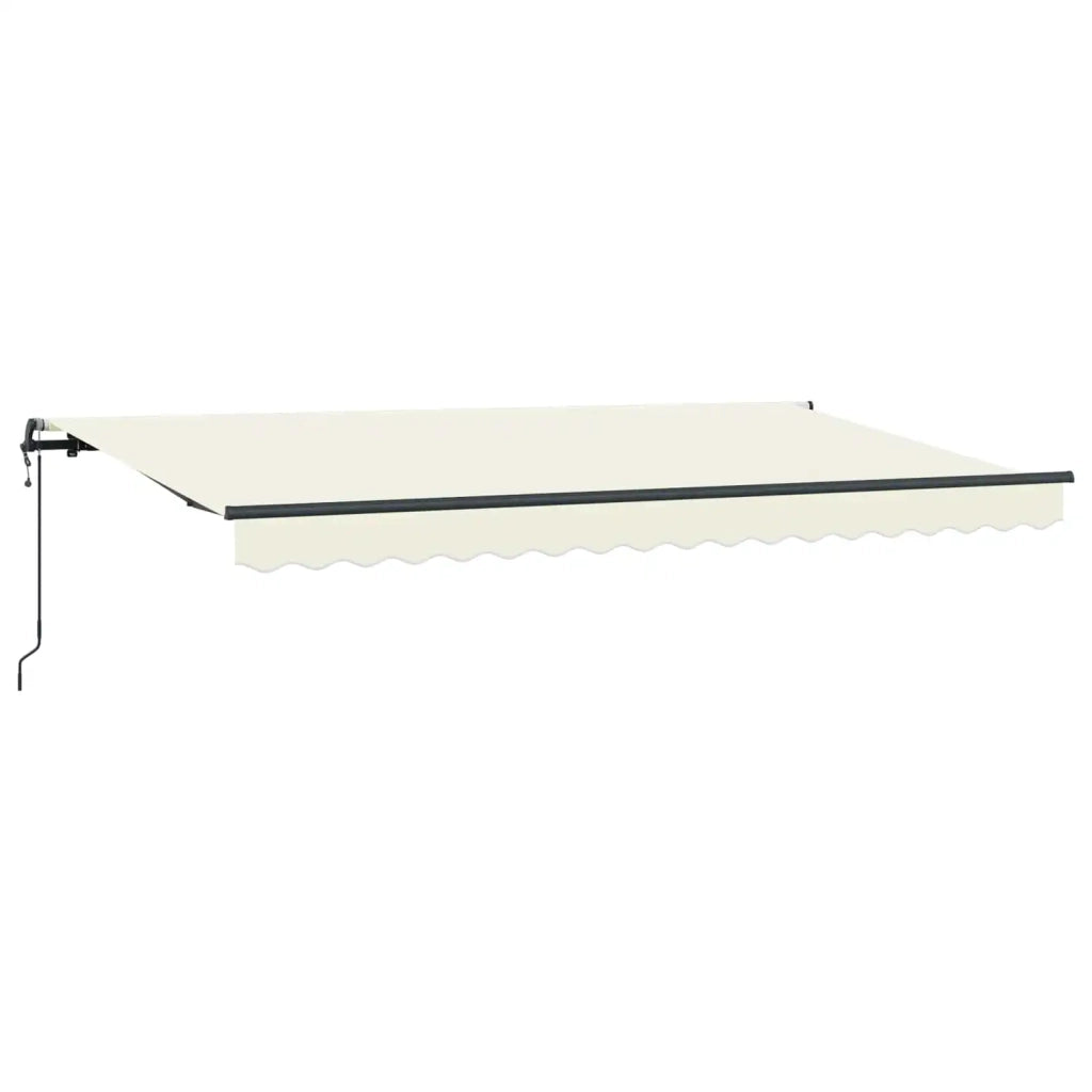 Tenda Retrattile Crema 400 x 200 cm Tessuto 3329774