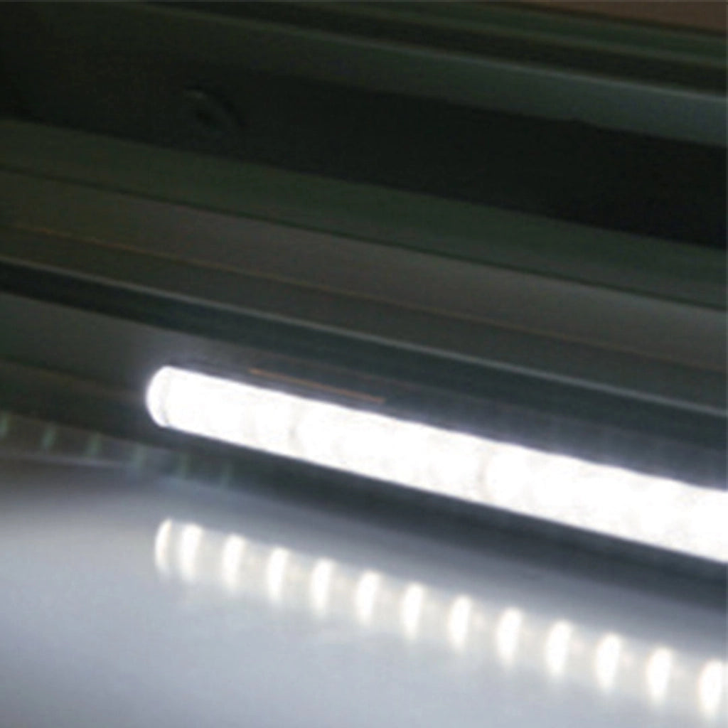 Bacheca da Esterno con Apertura a Ribalta 168,5x106,7x4,7 cm in Alluminio con Led Silver