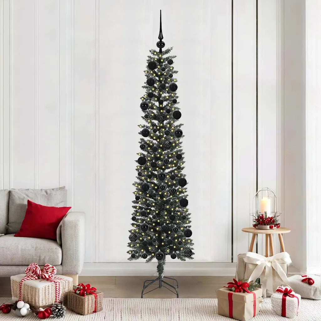 Albero di Natale artificiale con 300 LED Verde 210 cm 3395953