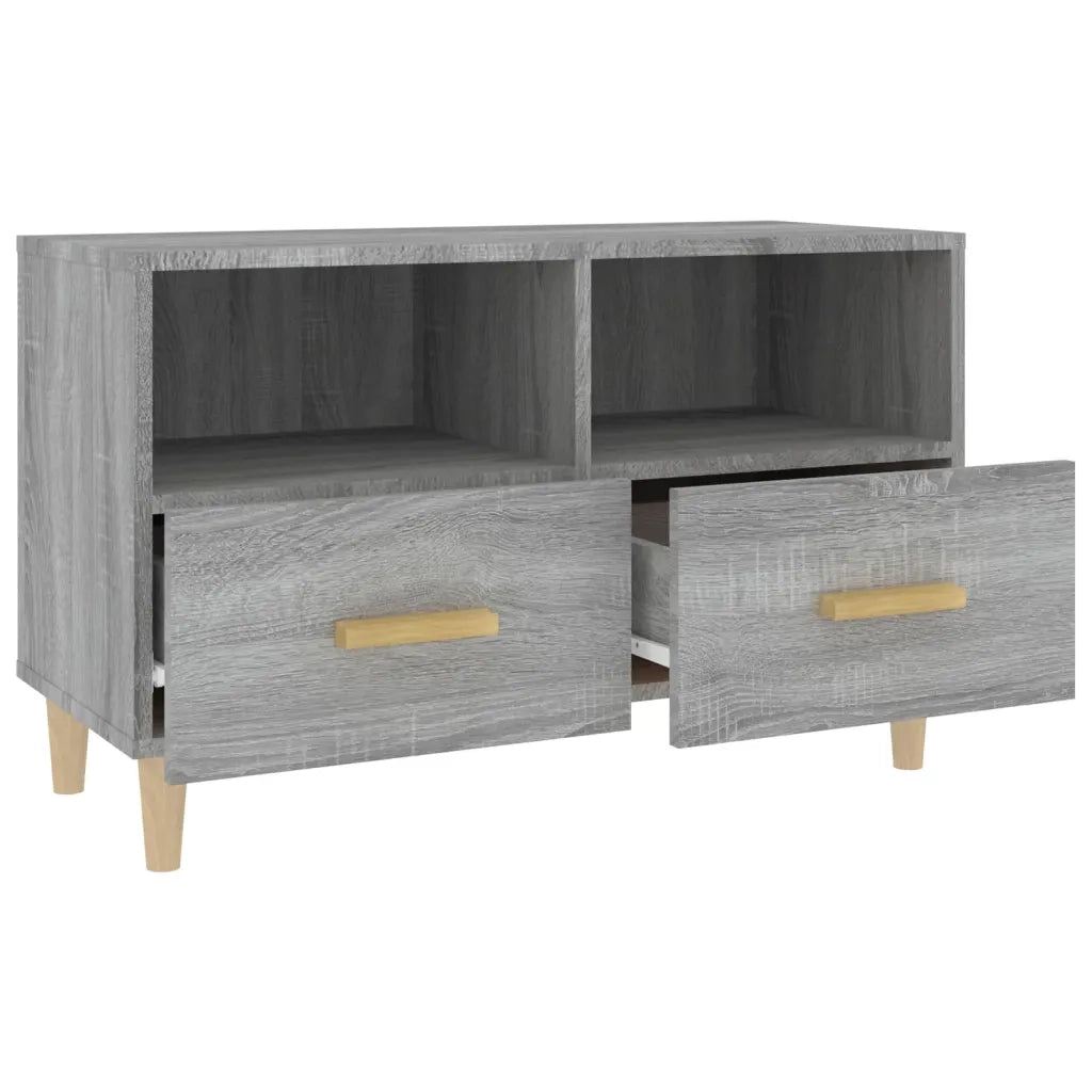 Mobile Porta TV Grigio Sonoma 80x36x50 cm in Legno Multistrato 817490