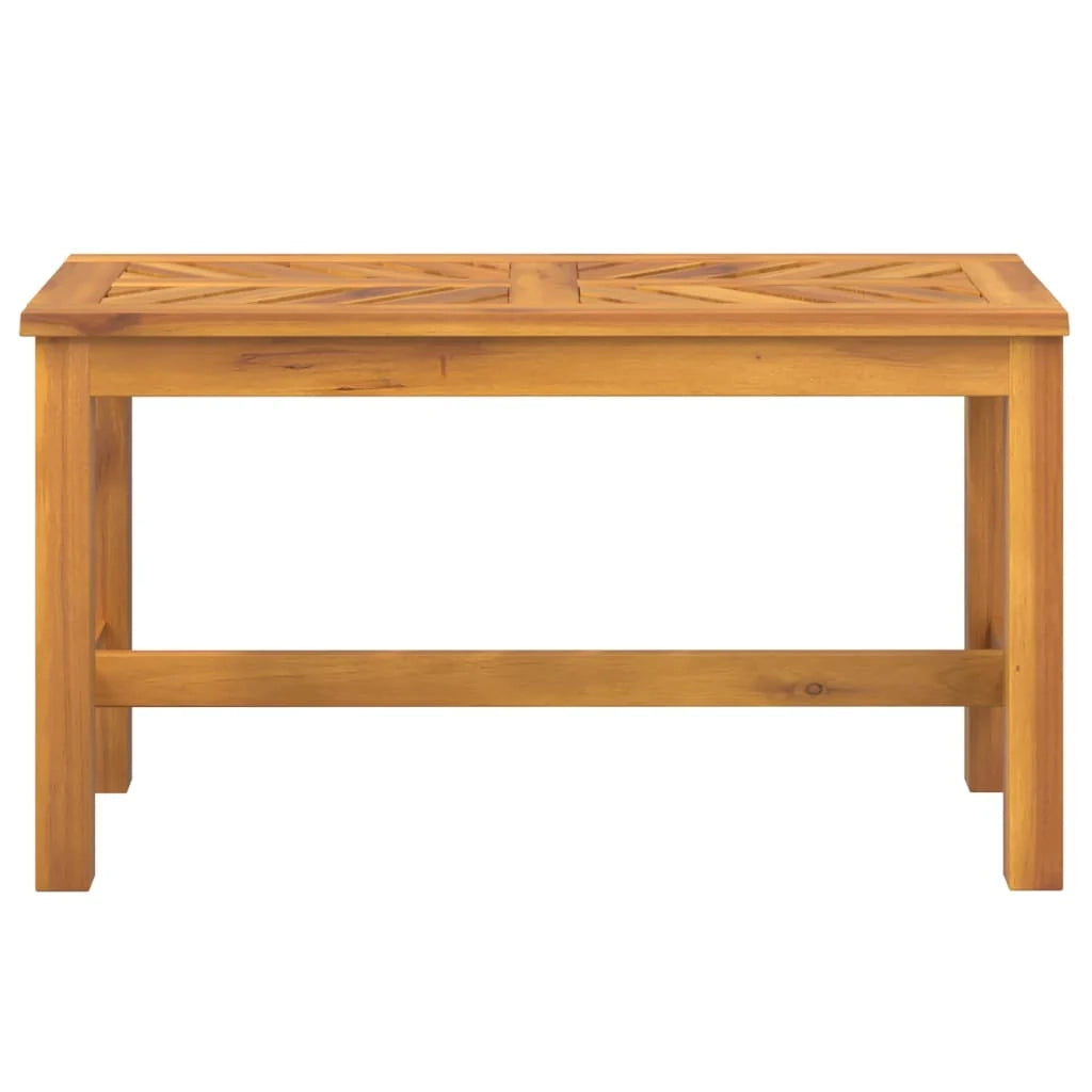 Panca da giardino per esterni mobili da giardino terrazza 80 x 35 x 45 cm legno massello di acacia 02_0011324