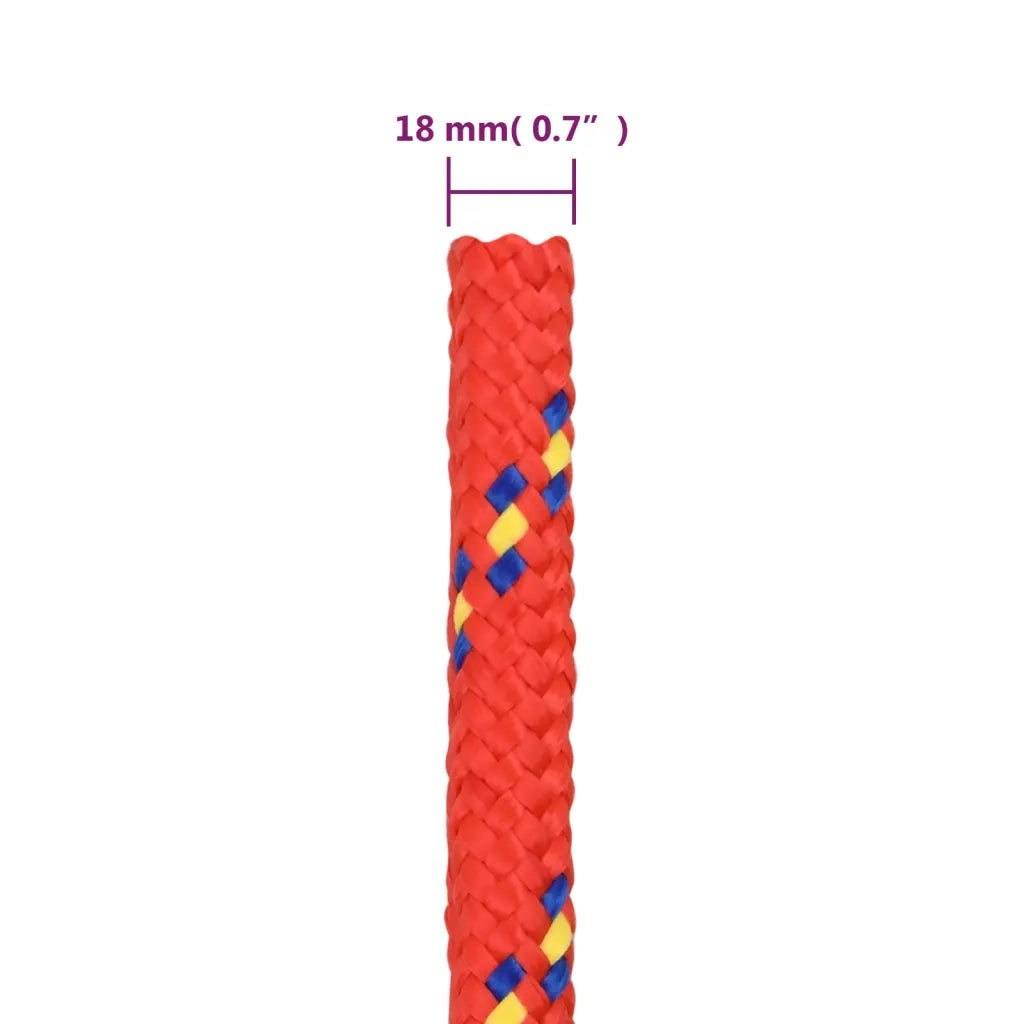 Corda per barca Rossa 18 mm 100 m in Polipropilene 152419
