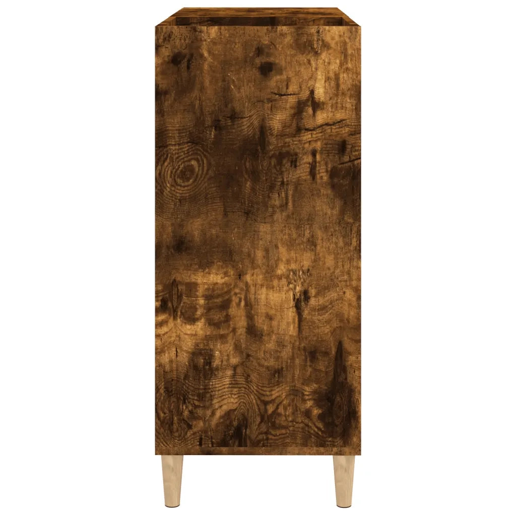 Mobile Porta Dischi Rovere Fumo 84,5x38x89 cm Legno Multistrato CFW9707845