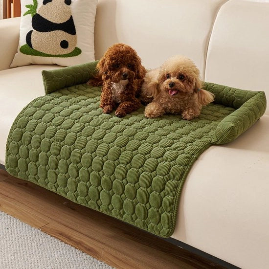 Sofabescherma per Cani Universale 75cm con Nekrol Antiscivolo Cani Sofabescherma con Protezione per Mobili (Verde)