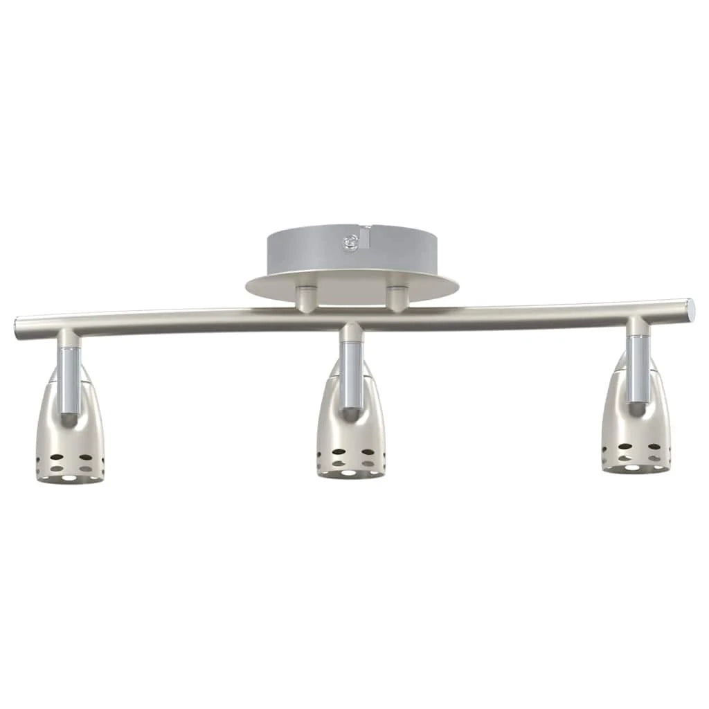 Moderno faretto da soffitto orientabile con illuminazione concentrata 36,5 x 10 x 12,5 cm metallo nichelato 02_0058324