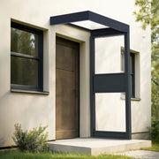 Canopia Sophia Pensilina Da Esterno 160X95 cm + Parete laterale Grigio / Trasparente