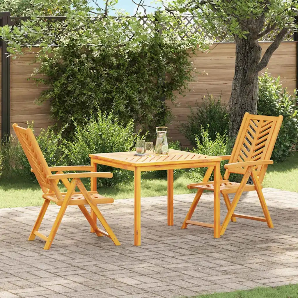 Set da Pranzo per Giardino 3 pcs Marrone 3154121