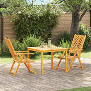 Set da Pranzo per Giardino 3 pcs Marrone 3154121