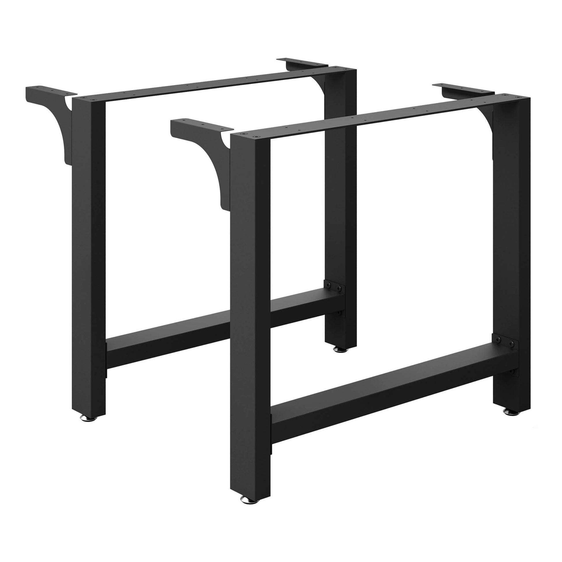 Base per tavolo 100x72 cm verniciatura a polvere nero Telaio per tavoli gambe tavolo