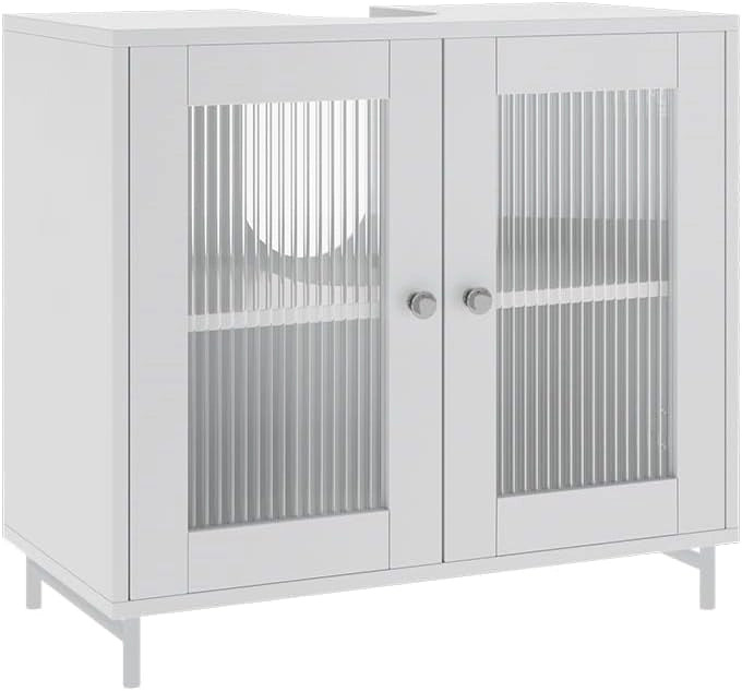 Mobiletto da bagno Malte, Grigio, 30 x 171.5 cm, per la conservazione di accessori da bagno e combinabile con Malte