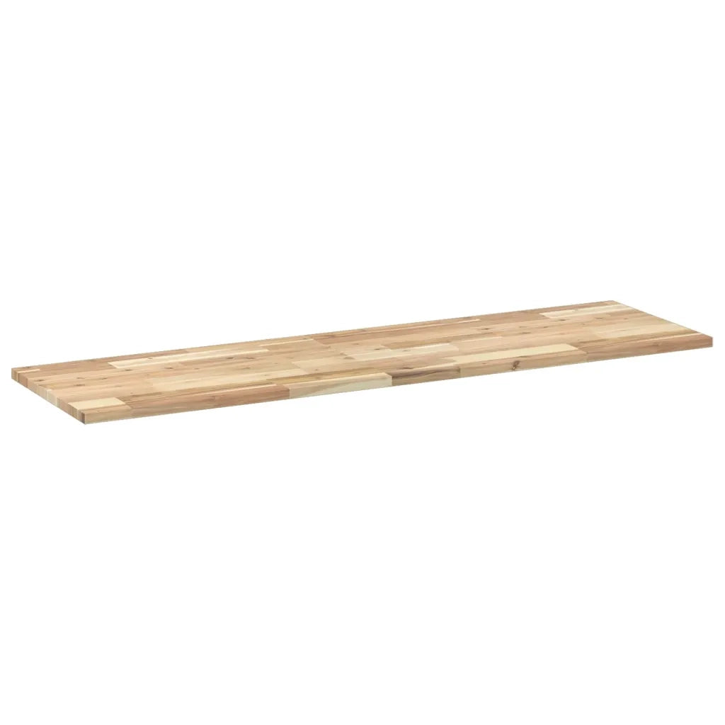Piano da Bagno Non Trattato 140x40x2cm Legno Massello di Acacia 3279659