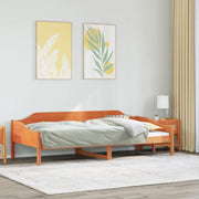 Letto senza Materasso-Struttura Letto Marrone Cera 80x200 cm Legno di Pino 988143
