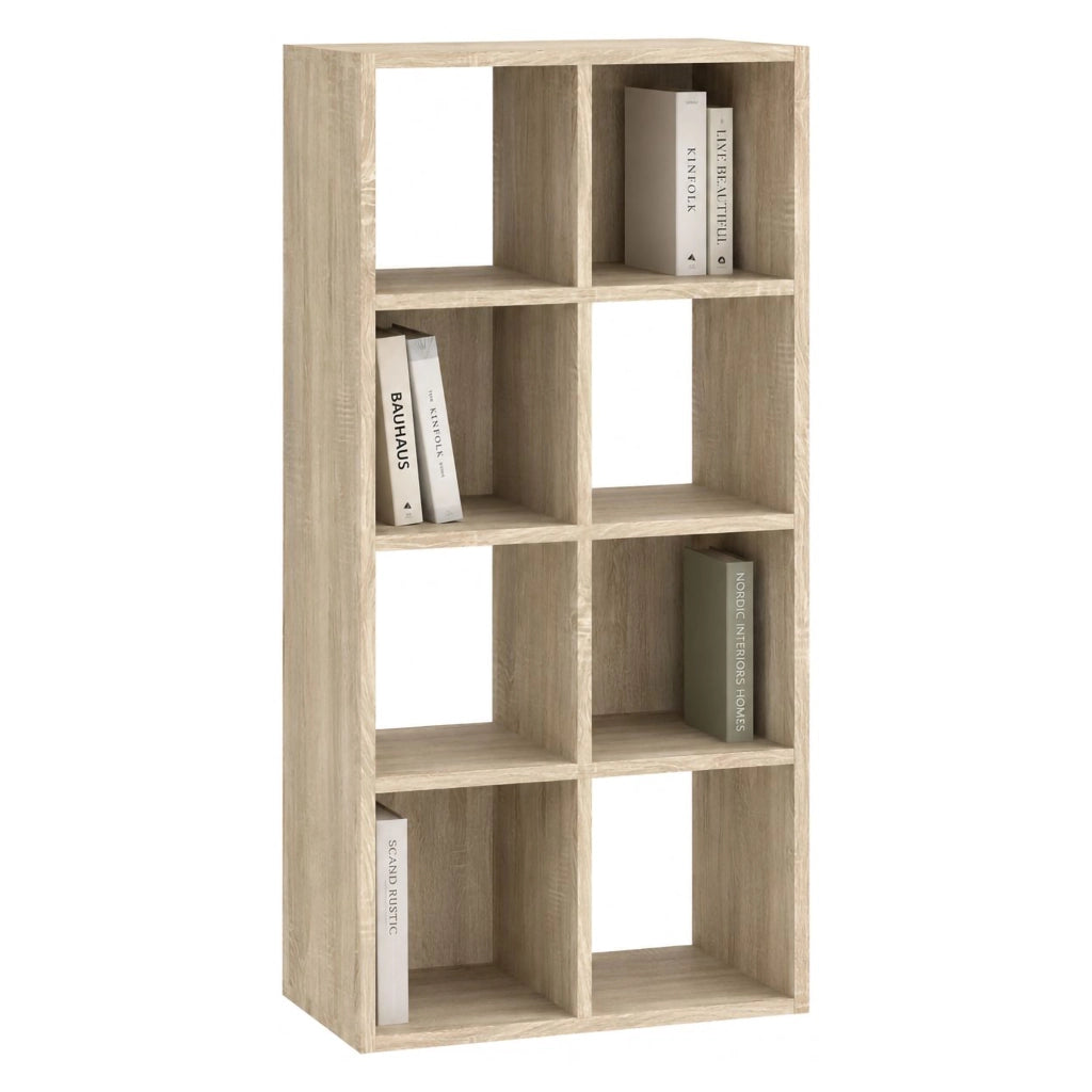 Biblioteca Lifatila, Libreria 6 Ripiani, 61x30x121h cm Marrone Rovere