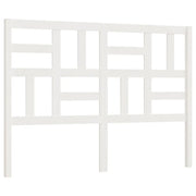 Testiera | Testata per Letto Bianca 146x4x104cm in Legno Massello di Pino