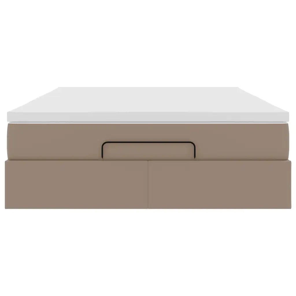Struttura Letto Pouf con Materasso 140x190 cm Similpelle 3311040