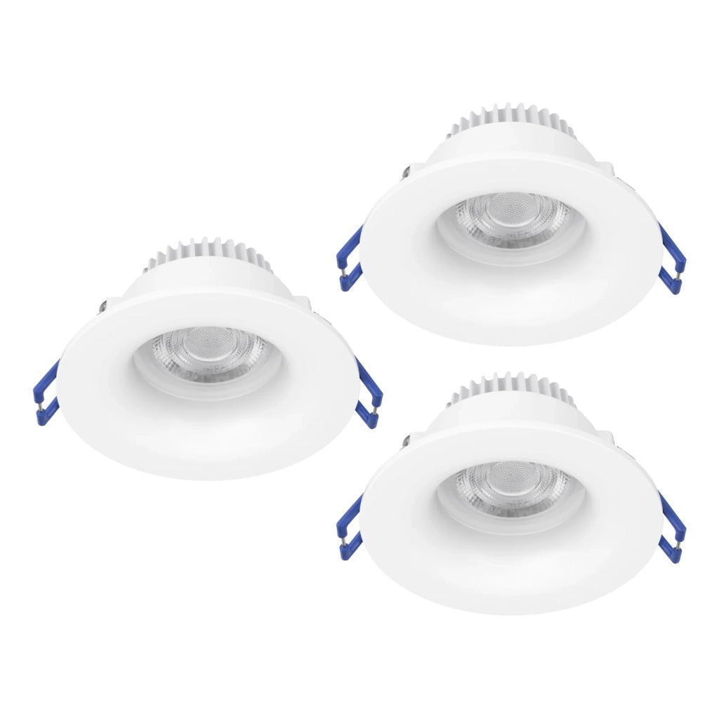 Faretto Incasso Moderno Salabate Alluminio Bianco 3 Luci Led 5W 3X540Lm Ip65