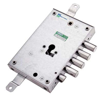 SERRATURA METALLO APPLICARE 85571 MOTTURA  F.SAGOM M2 TRIPL+SCR IP.MM 28 E.MM 63 DX