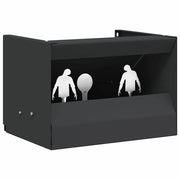 vidaXL Scatola per trappole per proiettili Nero 29 x 22 x 20 cm