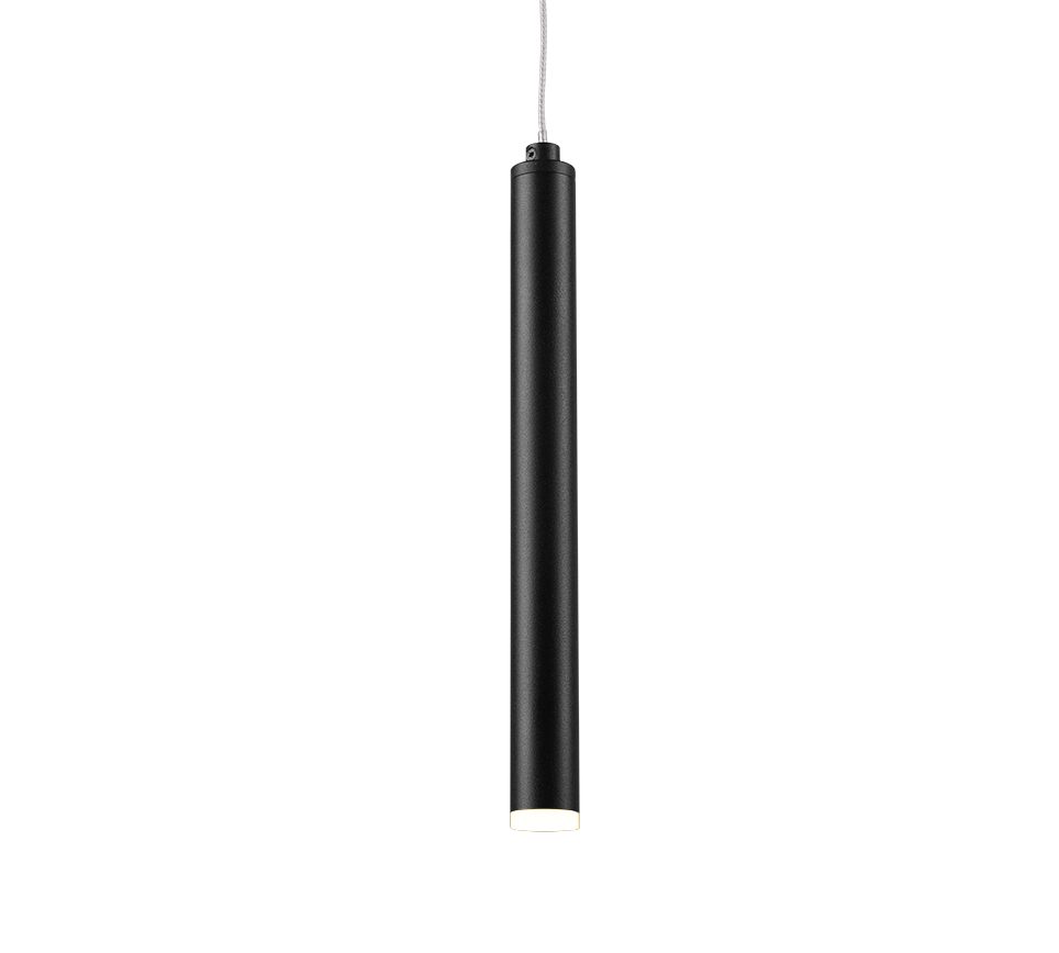 Lampada a sospensione LED rotonda, metallo, nero, D 40 cm, Tubular