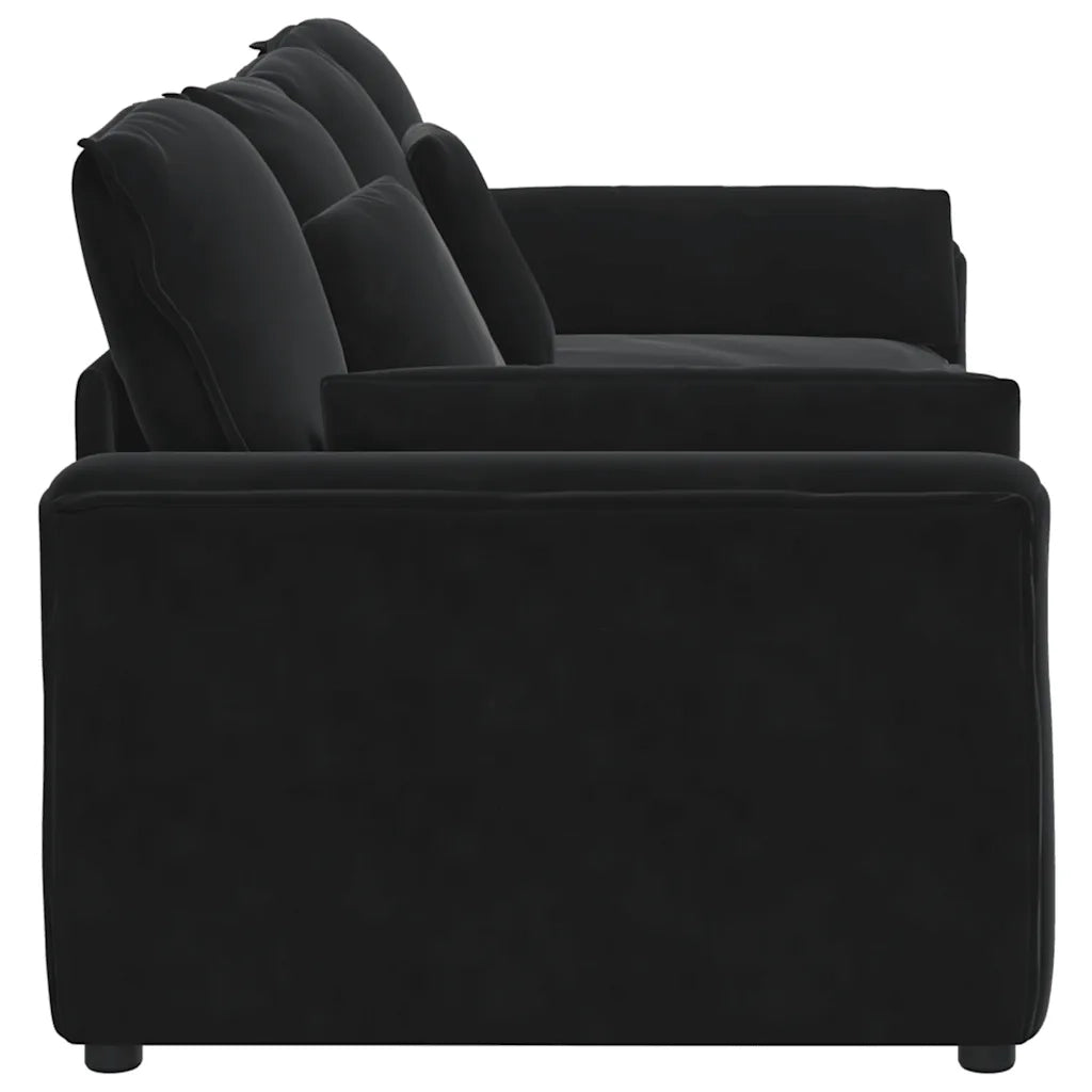 Divano Modulare con Cuscini Nero CFW6725477