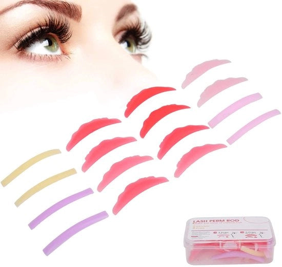 Strumenti per trucco - Pads per ciglia permanenti in silicone - Set di lifting ciglia - Strumenti per ciglia riciclabili - Sfere di lifting ciglia - Alta qualità - Mod. 12345 - Cod. 67890
