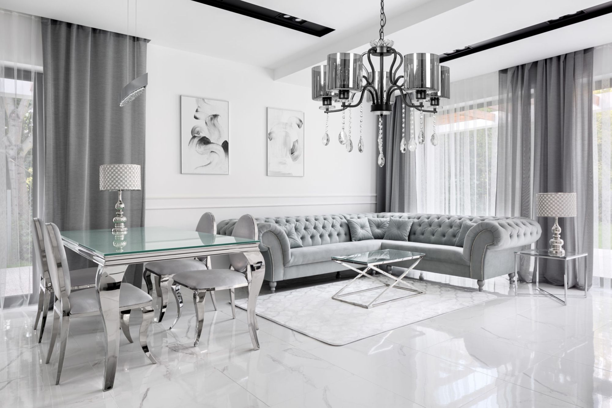 Lampada Cristal APP958-5CP